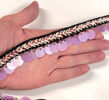 Load image into Gallery viewer, Purple Disc Fringe Fringing
