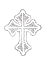 Load image into Gallery viewer, Rhinestone Crystal Hotfix Celtic Cross Diamante Iron On Transfer
