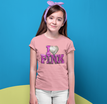 Load image into Gallery viewer, Sequin I  Love Pink Letters Applique Patch
