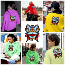Load image into Gallery viewer, Large Colourful Embroidered Chinese Dragon Appliqué Patch
