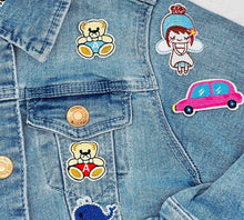 Load image into Gallery viewer, 11 Pieces Children&#39;s Car, Dolly and Teddys Applique Patches
