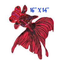 Load image into Gallery viewer, Sequin and Lace Koi Fish Applique Patch
