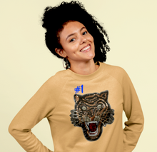 Load image into Gallery viewer, Large Sequin Tiger Head Applique Patch
