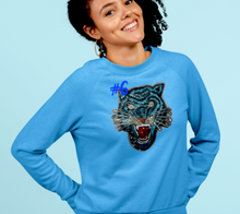 Load image into Gallery viewer, Large Sequin Tiger Head Applique Patch
