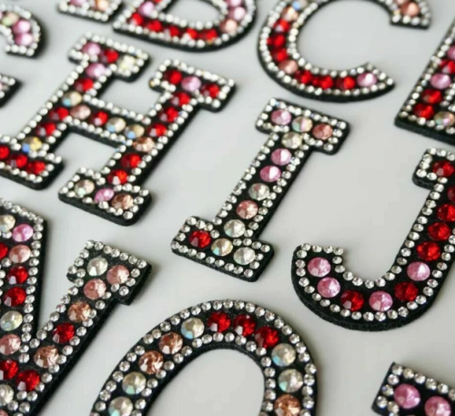 Handmade Crystal Rhinestone Letters