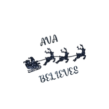 Load image into Gallery viewer, I Believe Christmas Glitter Iron On Transfer

