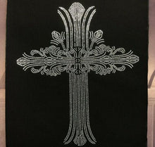 Load image into Gallery viewer, XL Rhinestone Crystal Hotfix Celtic Cross Diamante Iron On Transfer

