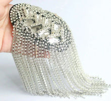 Load image into Gallery viewer, Epaulets Handmade  Diamond Embellishment Tassel Shoulder Decoration
