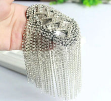 Load image into Gallery viewer, Epaulets Handmade  Diamond Embellishment Tassel Shoulder Decoration
