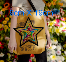 Load image into Gallery viewer, Gold Sequin Star Applique  Patch
