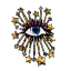 Load image into Gallery viewer, Evil Eye With Stars Sequin Applique Patch
